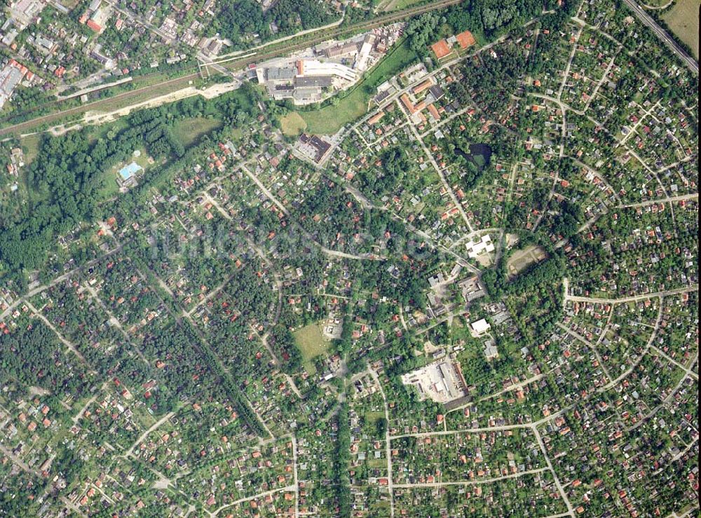 Bollensdorf - Brandenburg von oben - Bereich Bollensdorf aus 8000 ft Höhe in der 90-Grad-Perspektive.