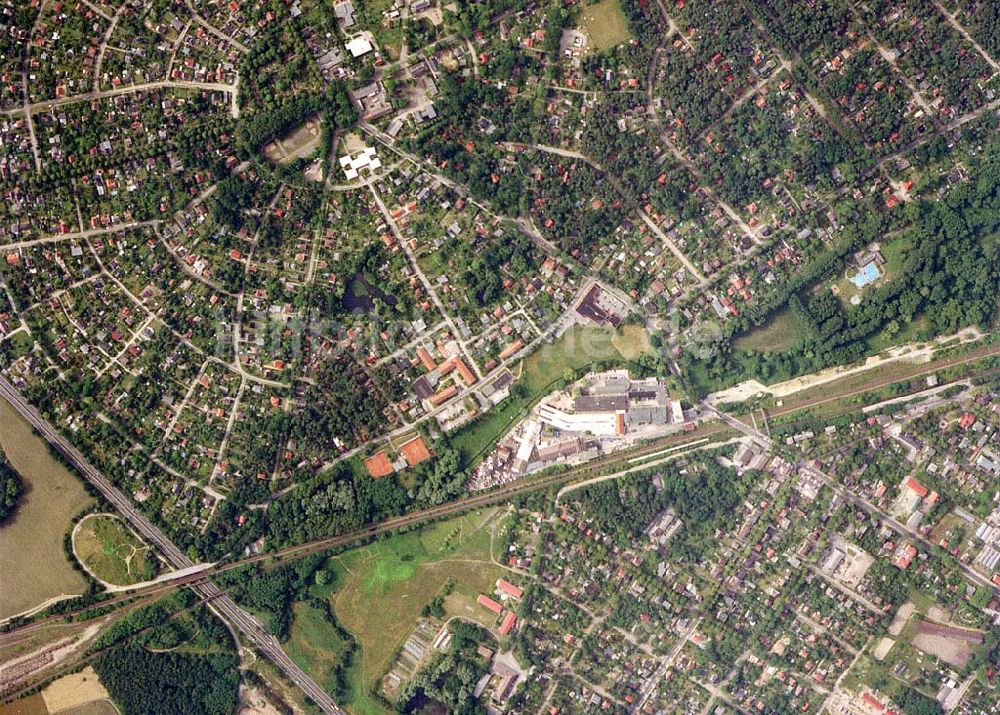 Bollensdorf / Neuenhagen - Brandenburg aus der Vogelperspektive: Bereich Bollensdorf und Neuenhagen aus 8000 ft Höhe in der 90-Grad-Perspektive.