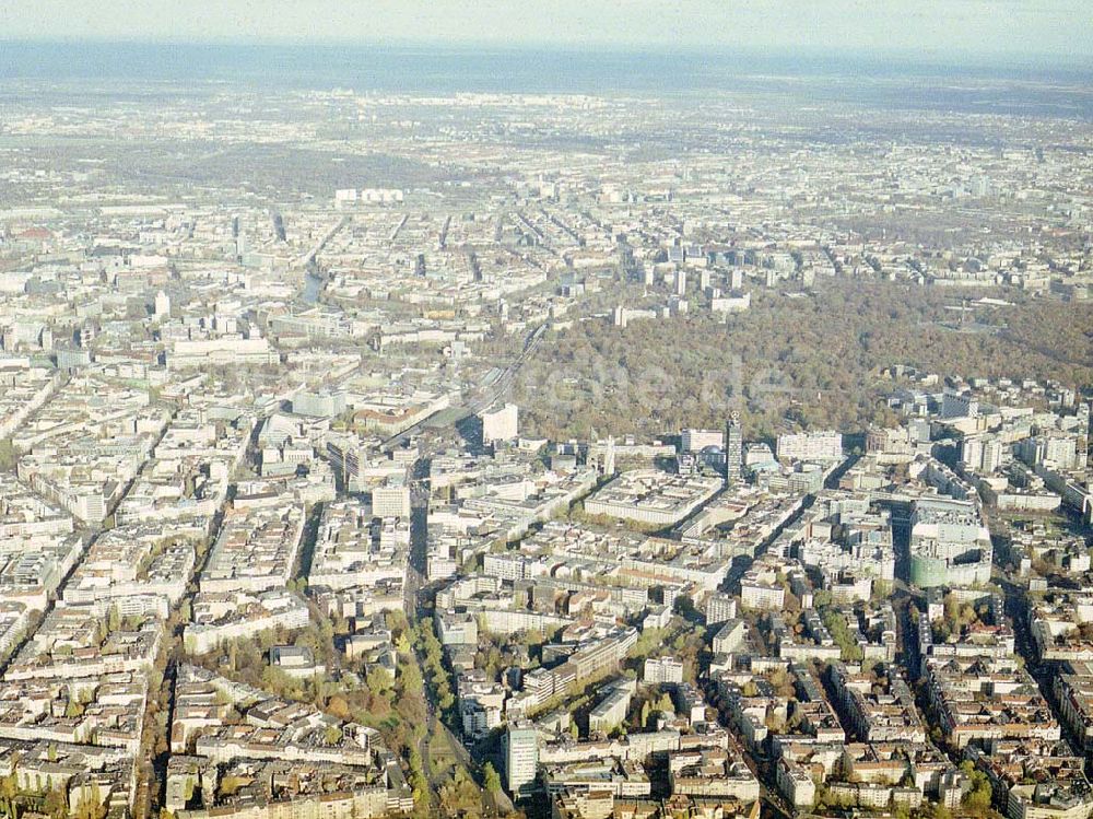 Berlin - Wilmersdorf von oben - Bereich an der Bundesallee / Ecke Rankeplatz in Berlin - Wilmersdorf.