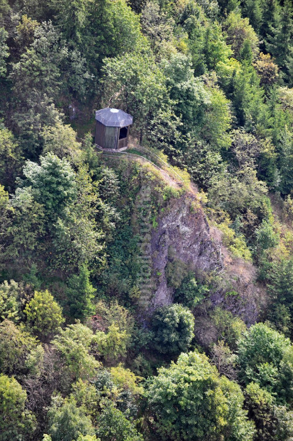 Friedrichroda aus der Vogelperspektive: Berg Gottlob bei Friedrichroda in Thüringen