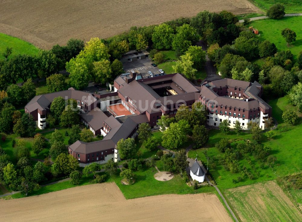 Vallendar von oben - Berg Schönstatt in Vallendar im Bundesland Rheinland-Pfalz