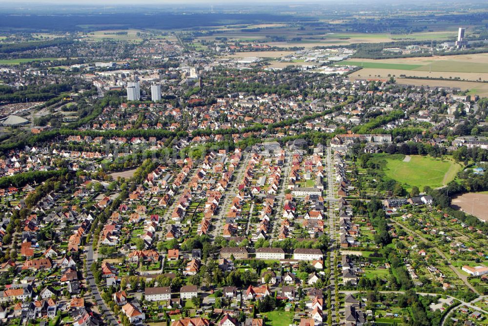 Kamp-Lintfort von oben - Bergarbeitersiedlung der Zeche Friedrich Heinrich in Kamp-Lintfort