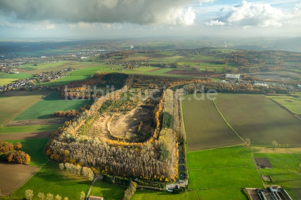 Luftbild Düren - Bergbau- Abraumhalde Berghalde Beythal in Düren im Bundesland Nordrhein-Westfalen, Deutschland