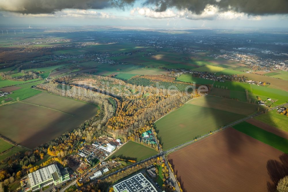 Luftbild Düren - Bergbau- Abraumhalde Berghalde Beythal in Düren im Bundesland Nordrhein-Westfalen, Deutschland