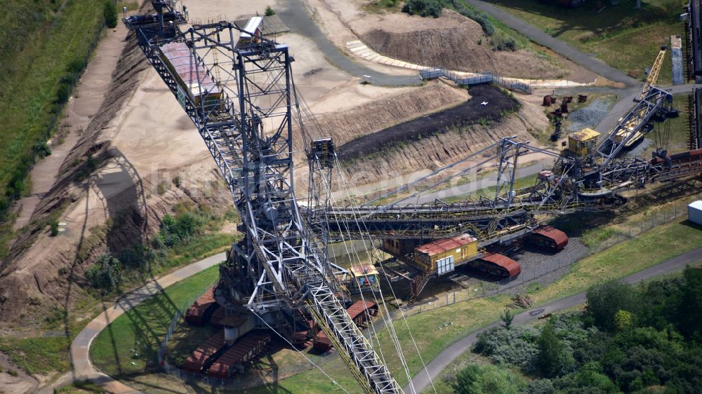 Luftaufnahme Großpösna - Bergbau-Technik-Park in Großpösna im Bundesland Sachsen, Deutschland