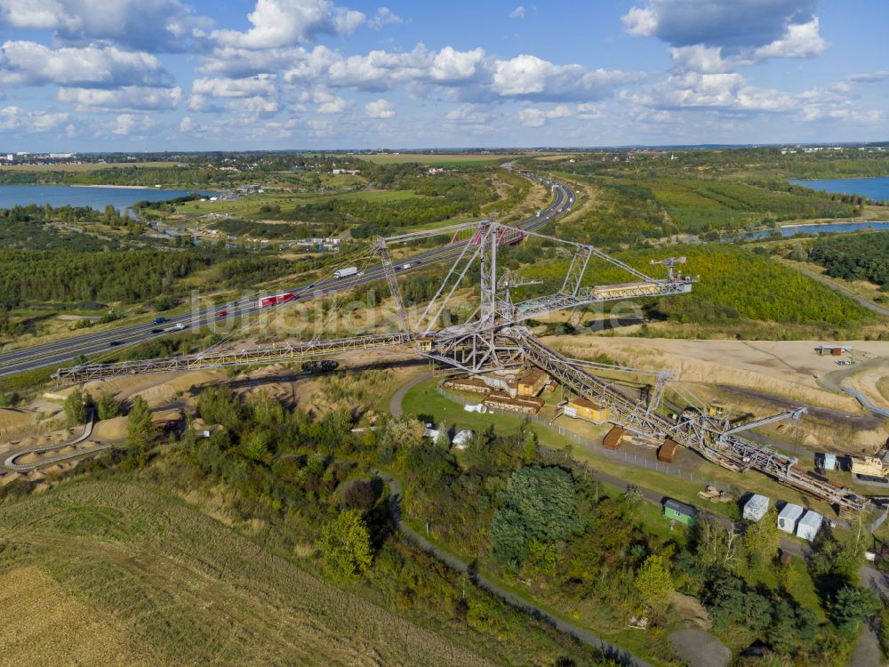 Großpösna von oben - Bergbau-Technik-Park in Großpösna im Bundesland Sachsen, Deutschland