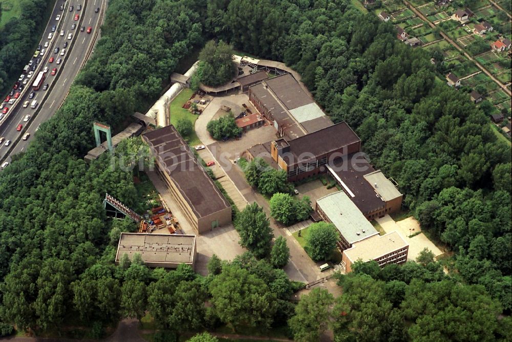 Bochum von oben - Bergbauversuchsanlage in Bochum-Hordel in Nordrhein-Westfalen