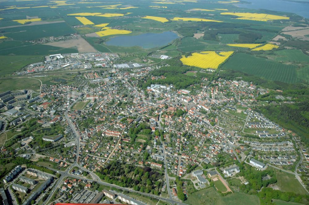 Luftbild BERGEN - Bergen auf der Insel Rügen