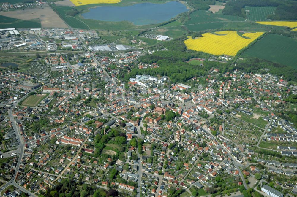 Luftaufnahme BERGEN - Bergen auf der Insel Rügen