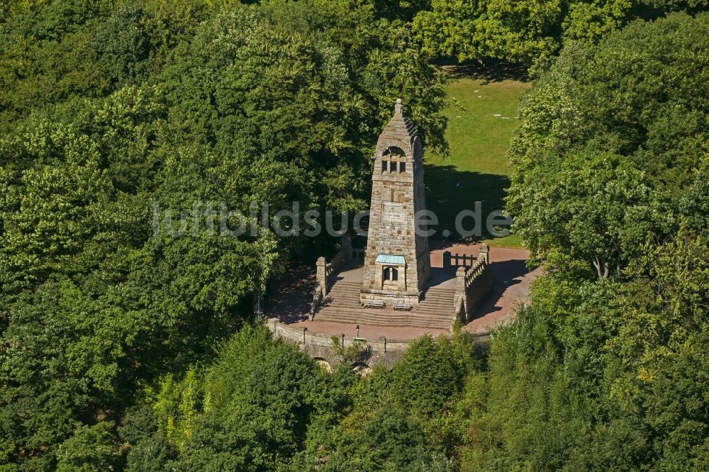 Luftaufnahme Witten - Berger - Denkmal in Witten in Nordrhein-Westfalen