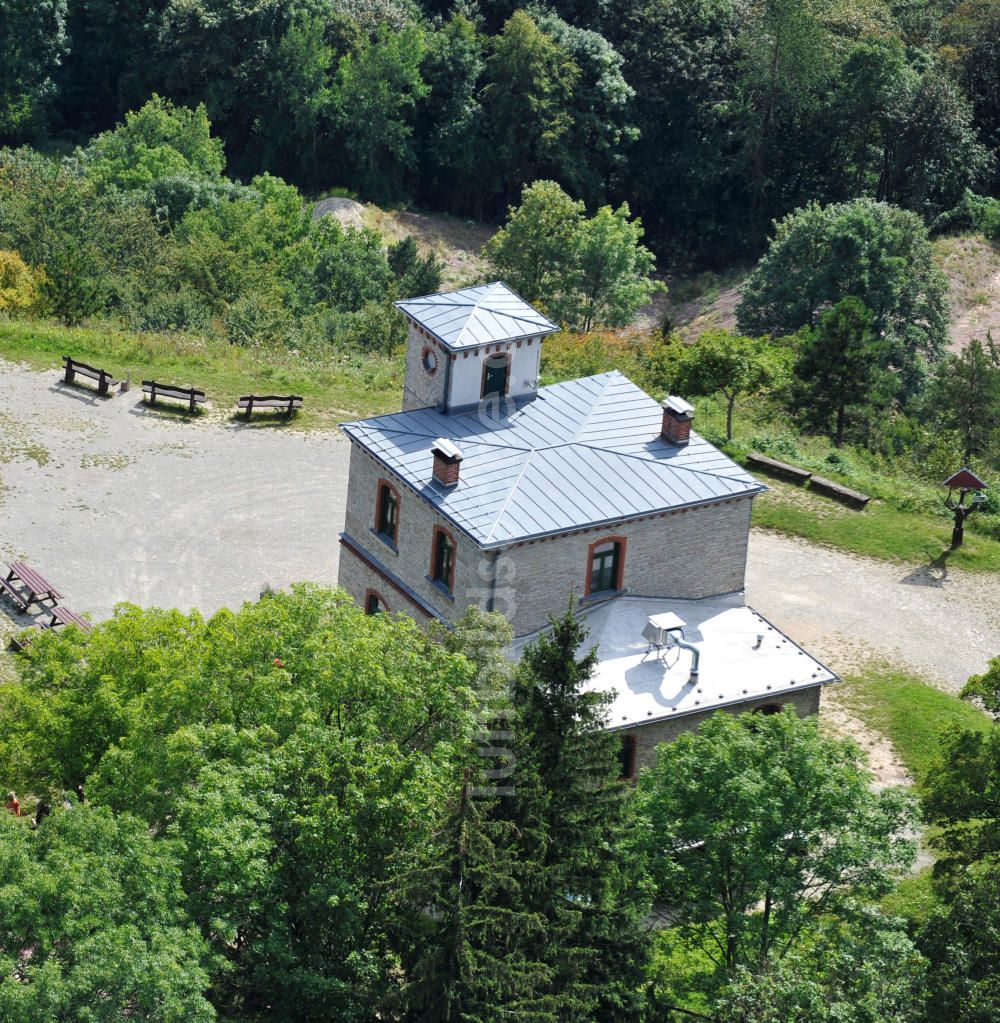 Luftbild Hörselberge - Berggasthaus auf dem Großen Hörselberg in Thüringen