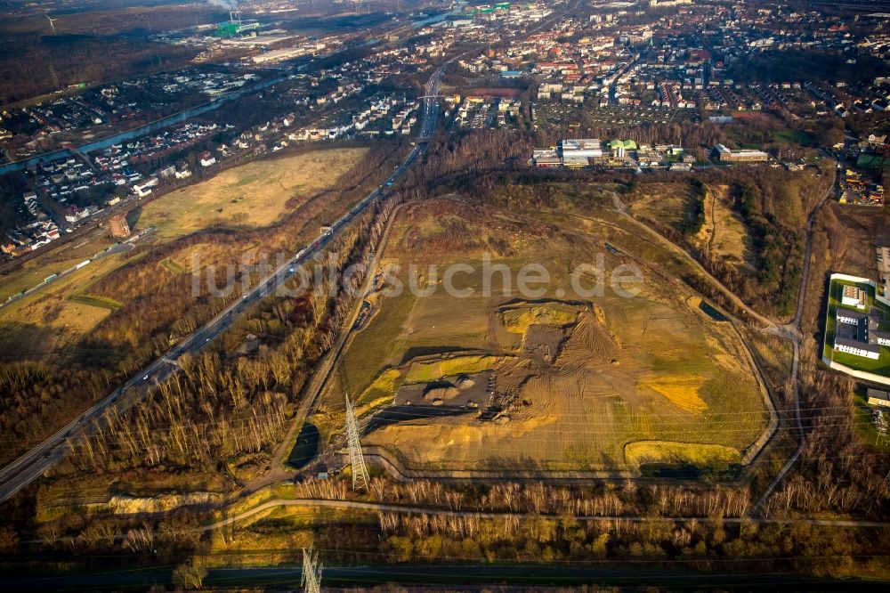 Herne von oben - Berghalde Pluto-Wilhelm in Herne im Bundesland Nordrhein-Westfalen