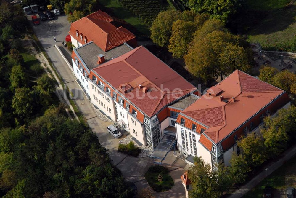 Freyburg/Unstrut aus der Vogelperspektive: Berghotel zum Edelacker