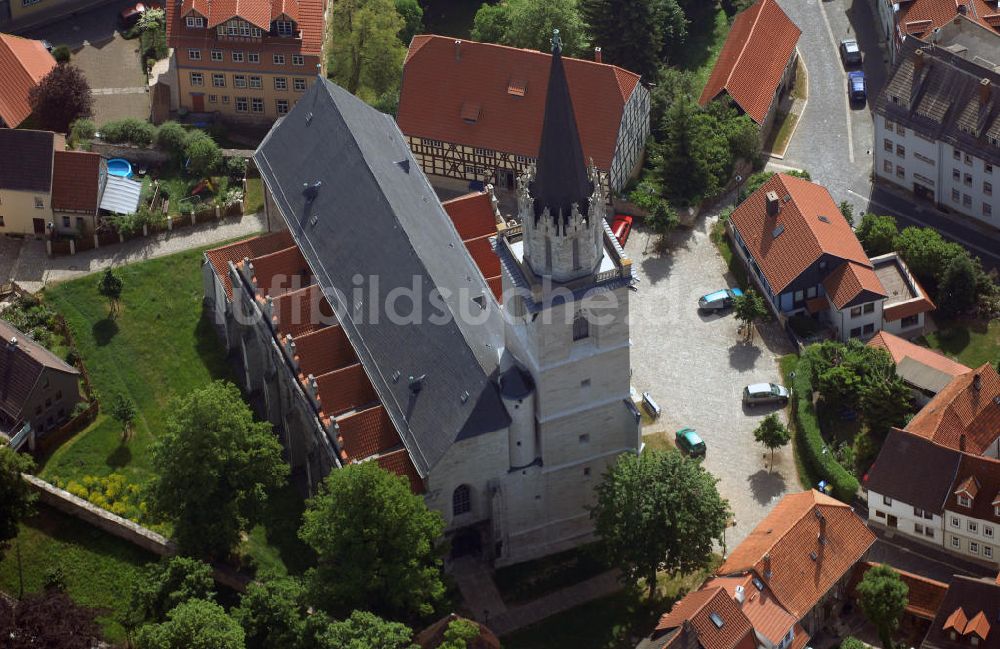 Bad Langensalza aus der Vogelperspektive: Bergkirche St. Stephani in Bad Langensalza