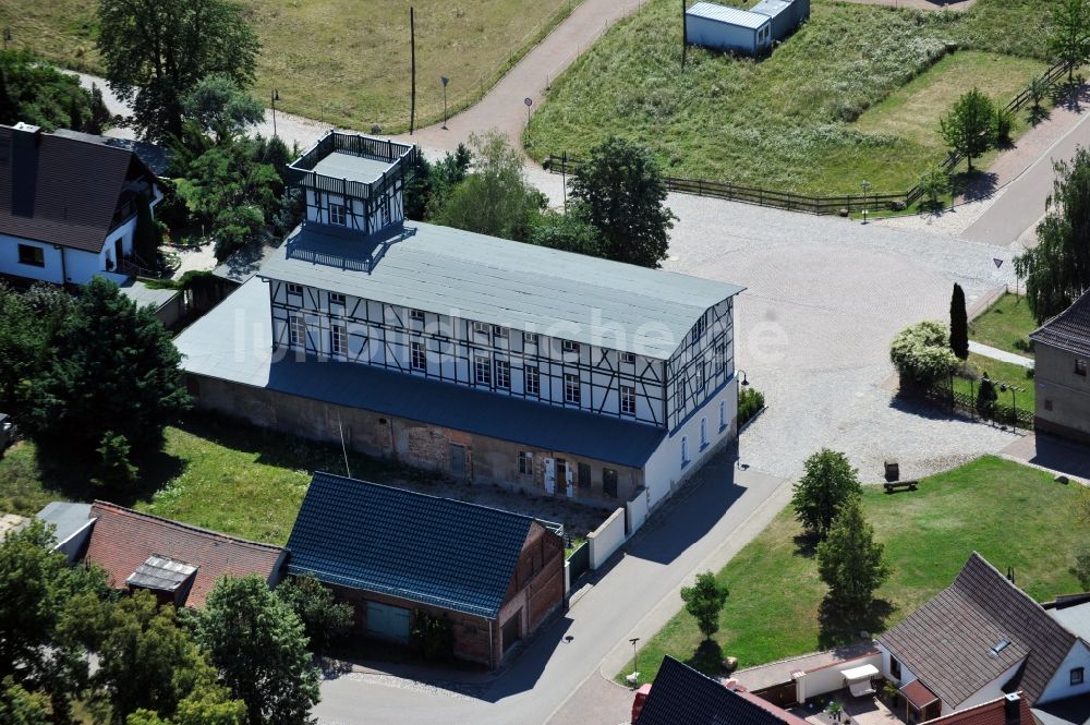 Goseck von oben - Bergschlösschen in Goseck im Bundesland Sachsen-Anhalt