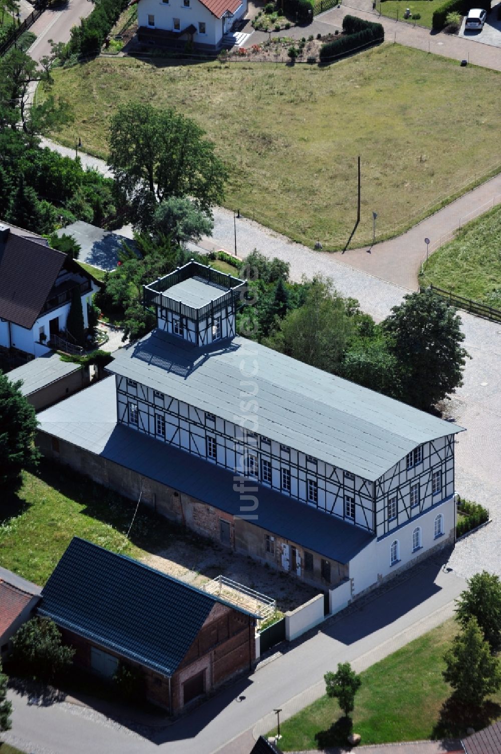 Goseck aus der Vogelperspektive: Bergschlösschen in Goseck im Bundesland Sachsen-Anhalt