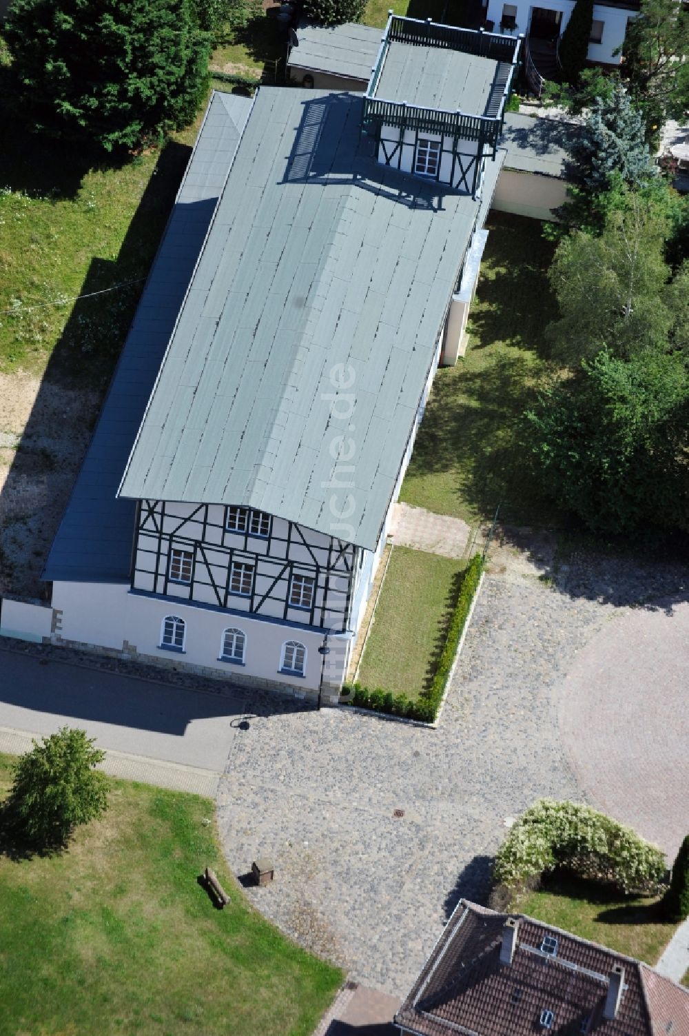 Luftaufnahme Goseck - Bergschlösschen in Goseck im Bundesland Sachsen-Anhalt