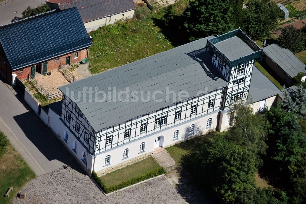 Goseck von oben - Bergschlösschen in Goseck im Bundesland Sachsen-Anhalt