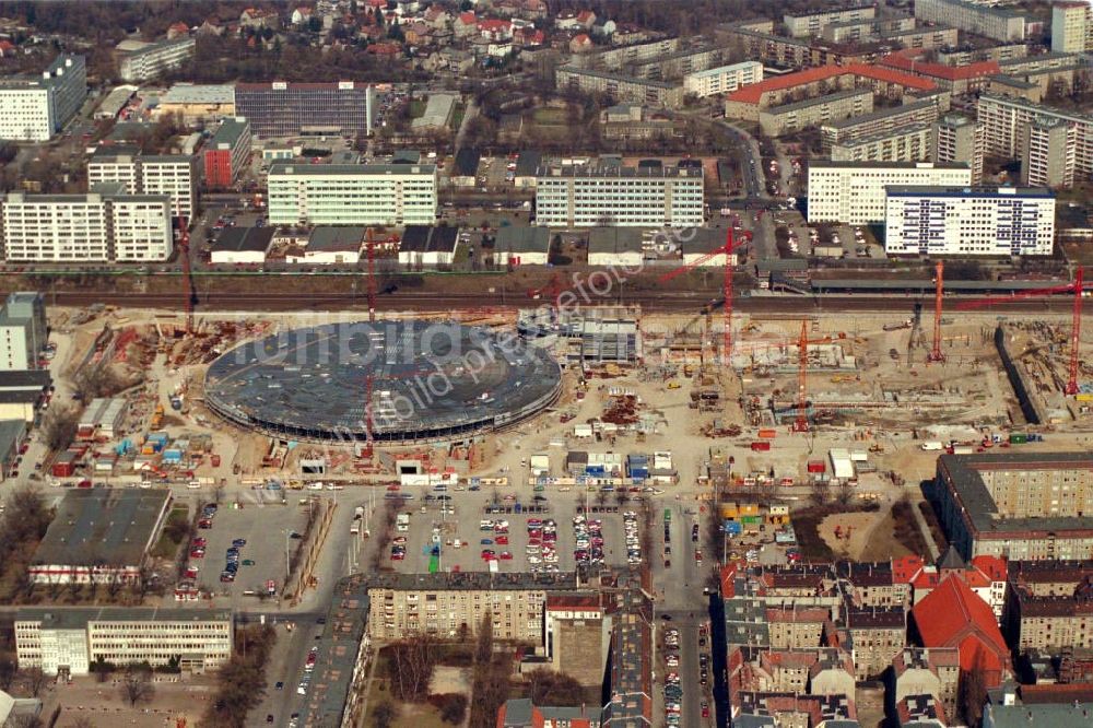 Berlin / Friedrichshain von oben - Berlin Arena Berlin / Friedrichshain