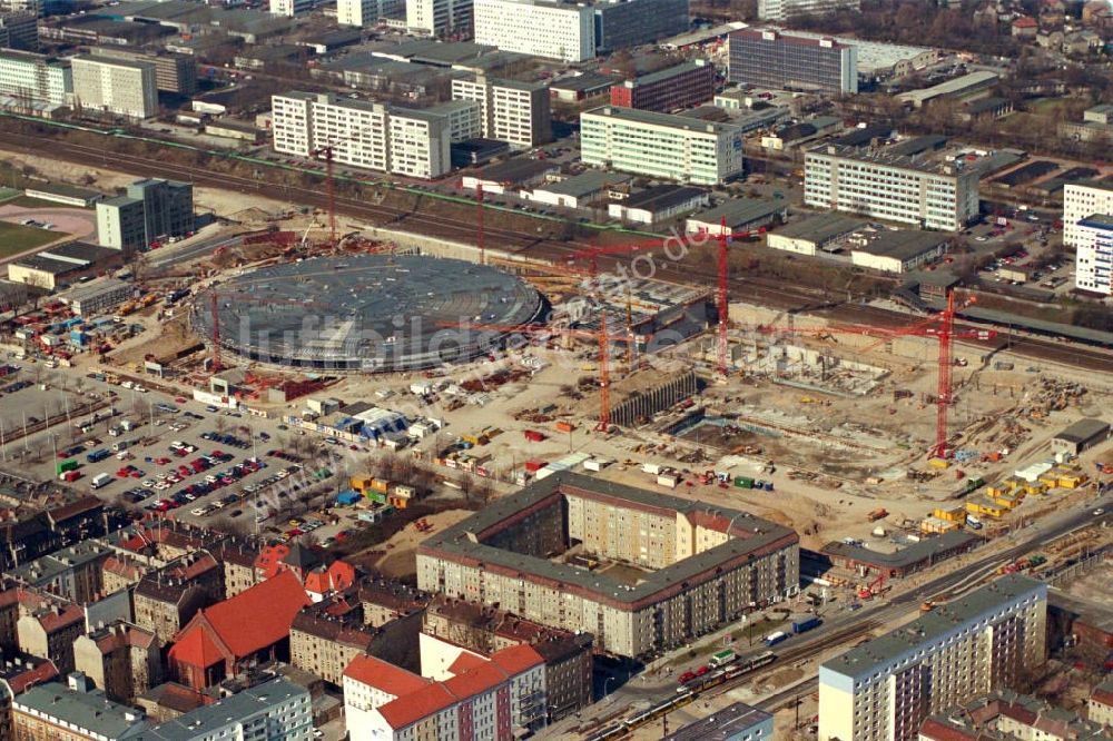 Luftbild Berlin / Friedrichshain - Berlin Arena Berlin / Friedrichshain