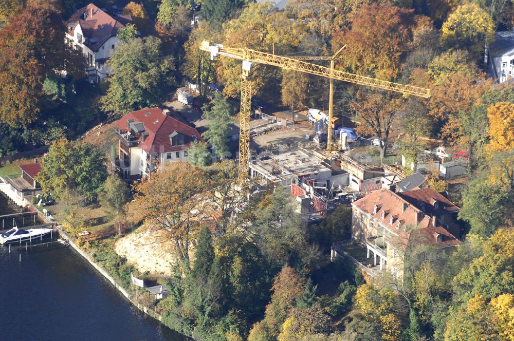 Luftaufnahme Berlin - Berlin Baustelle Am Kleinen Wannsee 2 der CONCEPT BAU - PREMIER GmbH