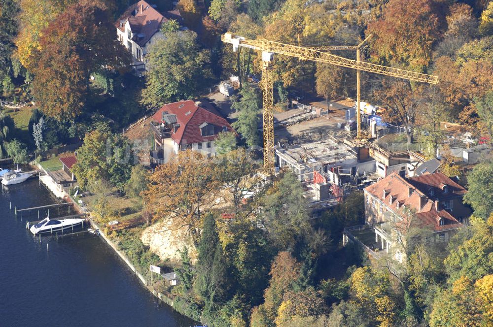 Berlin von oben - Berlin Baustelle Am Kleinen Wannsee 2 der CONCEPT BAU - PREMIER GmbH