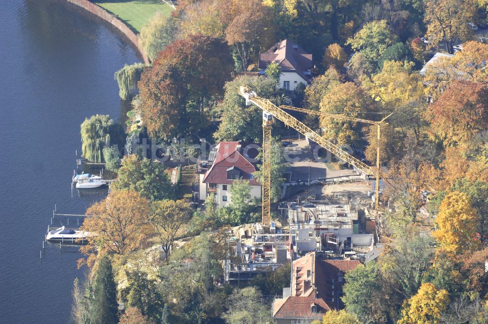 Luftbild Berlin - Berlin Baustelle Am Kleinen Wannsee 2 der CONCEPT BAU - PREMIER GmbH