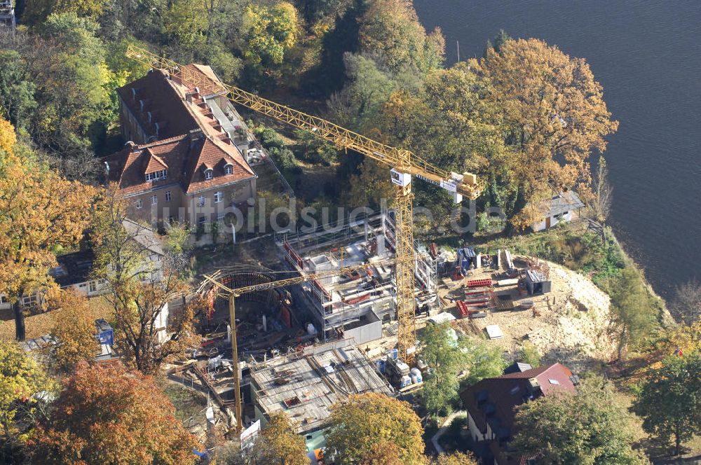 Luftaufnahme Berlin - Berlin Baustelle Am Kleinen Wannsee 2 der CONCEPT BAU - PREMIER GmbH