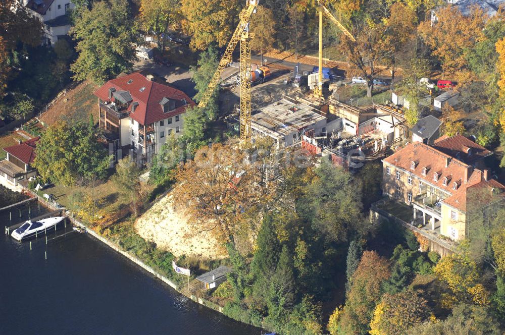 Luftaufnahme Berlin - Berlin Baustelle Am Kleinen Wannsee 2 der CONCEPT BAU - PREMIER GmbH