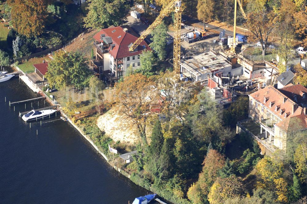 Berlin von oben - Berlin Baustelle Am Kleinen Wannsee 2 der CONCEPT BAU - PREMIER GmbH