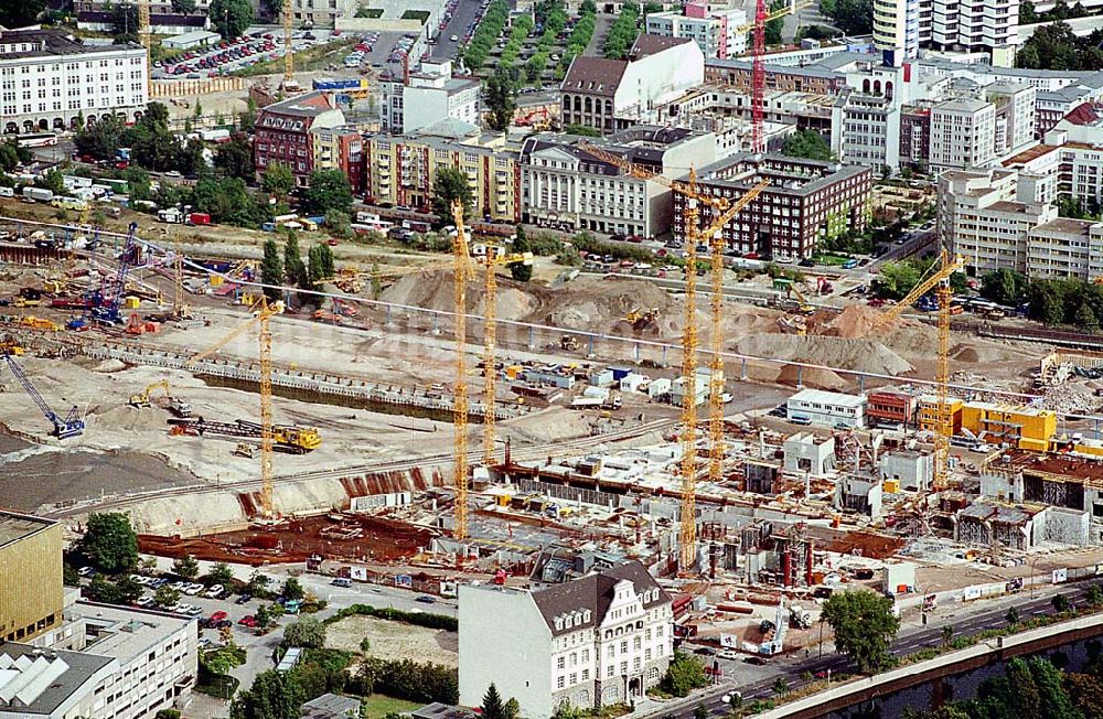 Luftbild Berlin Mitte - 06.09.1995 Berlin, Baustelle am Potsdamer Platz