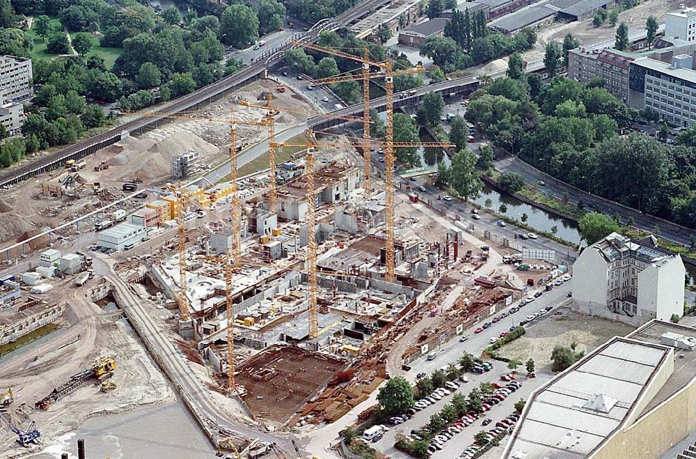 Luftbild Berlin Mitte - 06.09.1995 Berlin, Baustelle am Potsdamer Platz