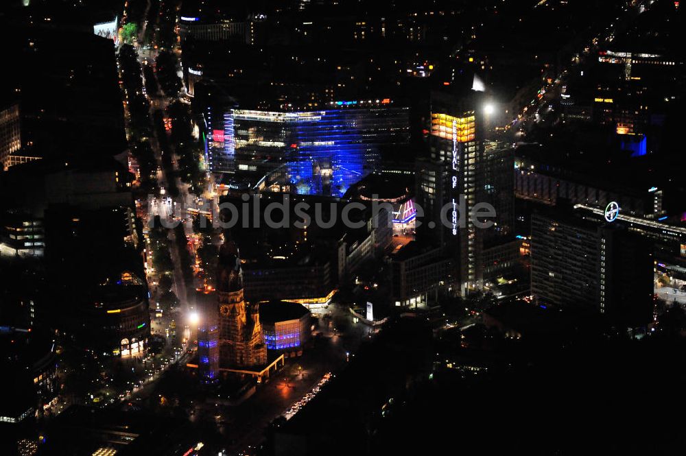 Luftaufnahme Berlin - Berlin Breitscheidplatz Festival of Lights