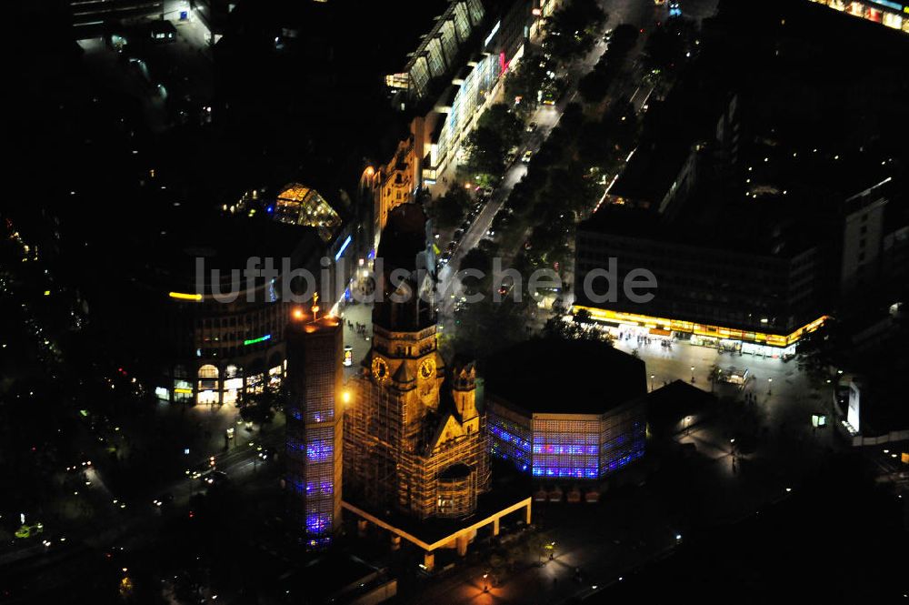 Luftaufnahme Berlin - Berlin Breitscheidplatz Festival of Lights