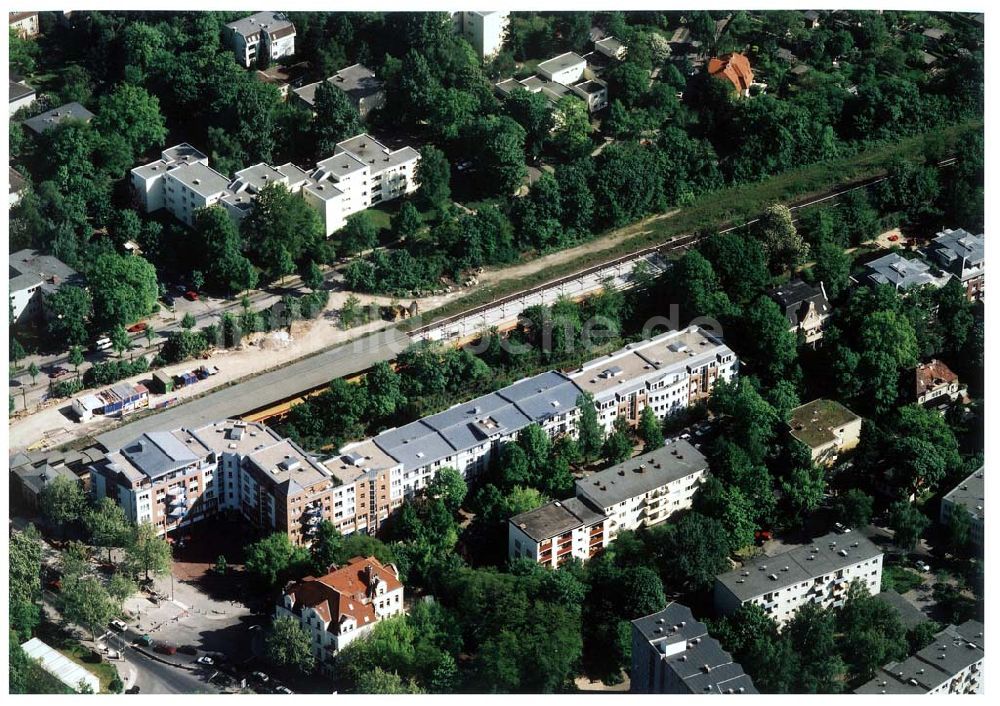 Berlin - Steglitz aus der Vogelperspektive: Berlin) an der Buhrowstraße / Ecke Steglitzer Damm in Berlin - Steglitz