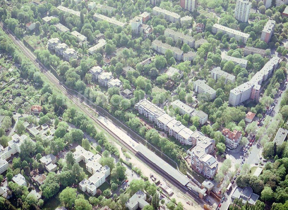 Berlin - Steglitz von oben - Berlin) an der Buhrowstraße / Ecke Steglitzer Damm in Berlin - Steglitz