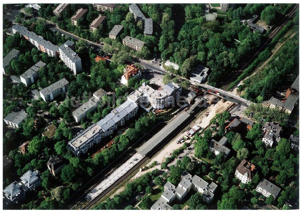 Luftaufnahme Berlin - Steglitz - Berlin) an der Buhrowstraße / Ecke Steglitzer Damm in Berlin - Steglitz