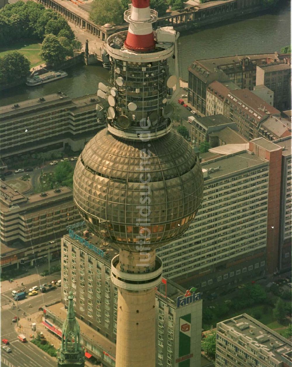 Luftbild Berlin - 23.06.94 Berlin, Fernsehturm