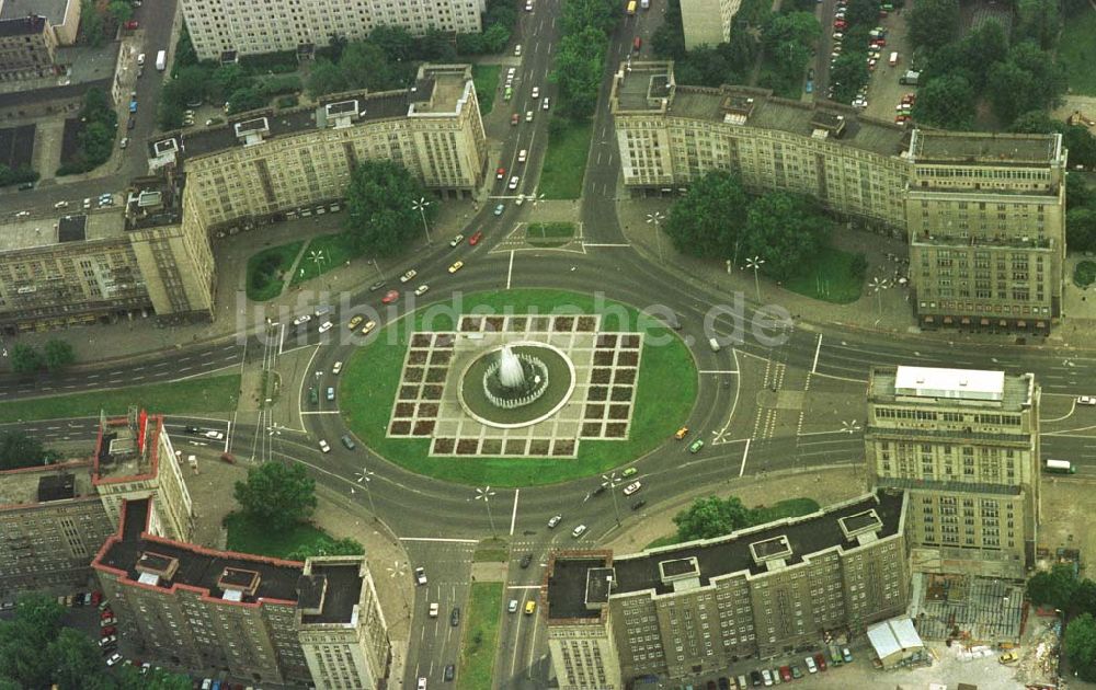 Luftaufnahme Berlin-Friedrichshain - Berlin-Friedrichshain LBA Strausberger Platz