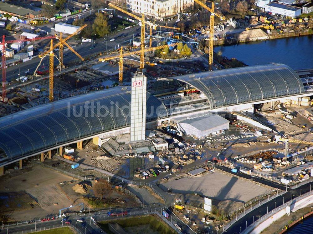 Luftbild Berlin-Tiergarten - Berlin Hauptbahnhof ? Lehrter Bahnhof