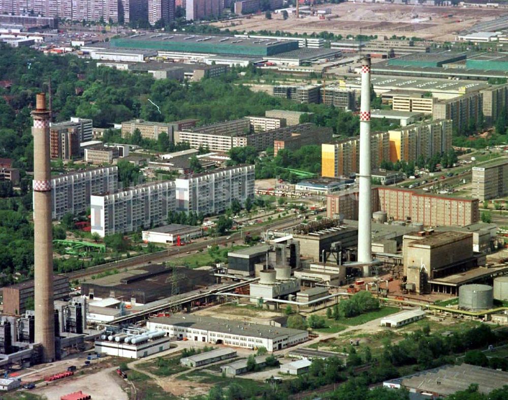 Berlin aus der Vogelperspektive: 23.06.94 Berlin, Heizkraftwerk Lichtenberg