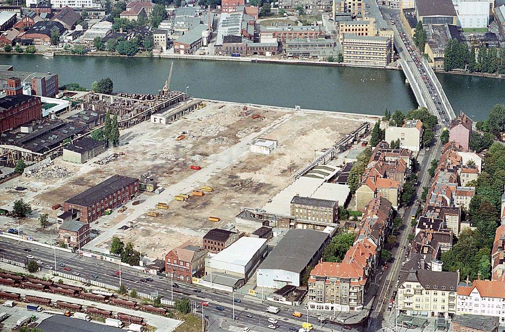 Berlin Oberschöneweide von oben - 09.09.1995 Berlin, Industriegebiet Oberschöneweide