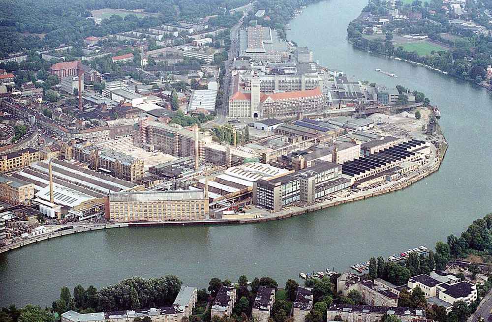 Luftaufnahme Berlin Oberschöneweide - 09.09.1995 Berlin, Industriegebiet Oberschöneweide