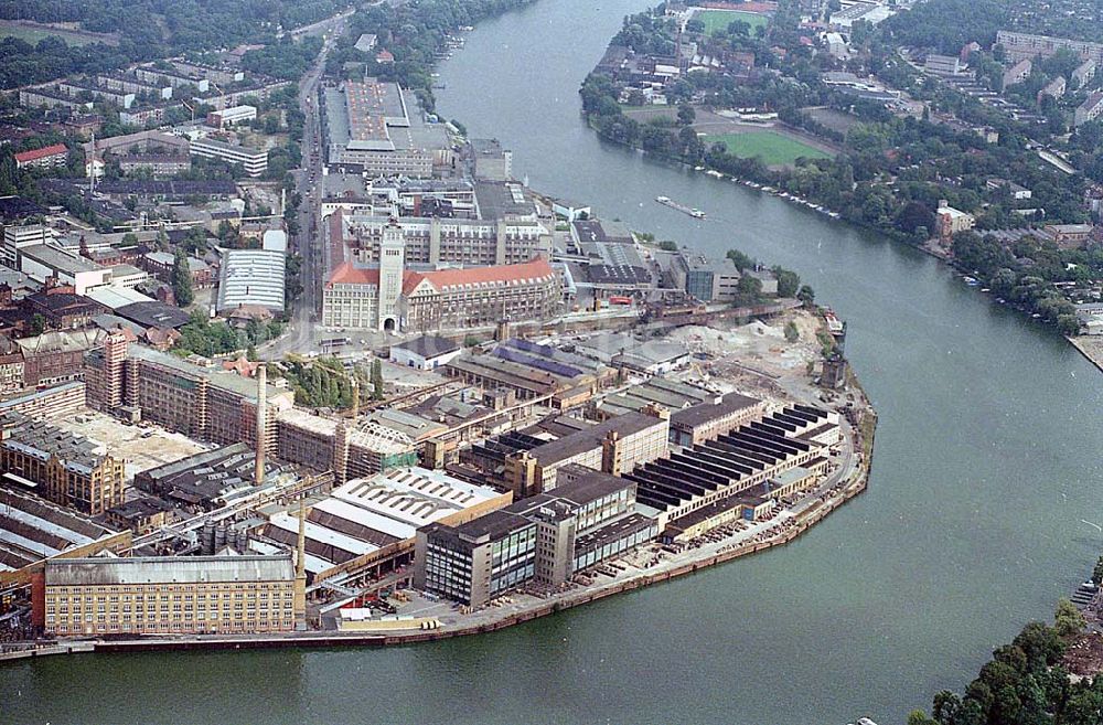 Berlin Oberschöneweide von oben - 09.09.1995 Berlin, Industriegebiet Oberschöneweide