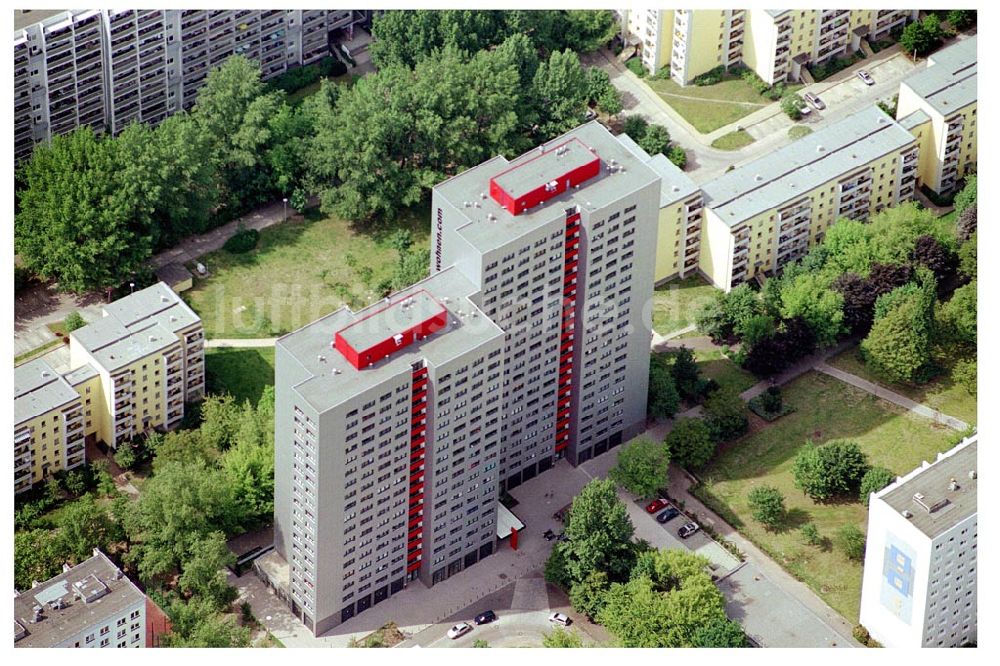 Luftaufnahme Berlin Lichtenberg - Berlin Lichtenberg, Blick auf die Gebäude Coppistrasse 10-12,