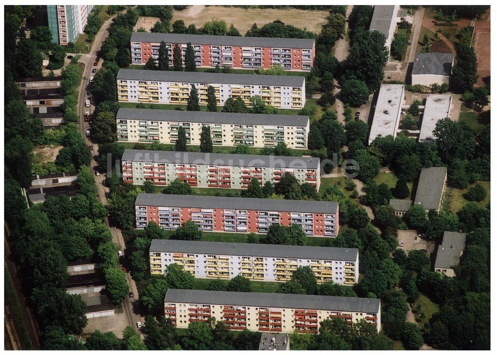 Berlin Lichtenberg aus der Vogelperspektive: Berlin Lichtenberg, Blick auf die Gebäude der Rosenfelder Ring 65-99, 125-147, 101-123,