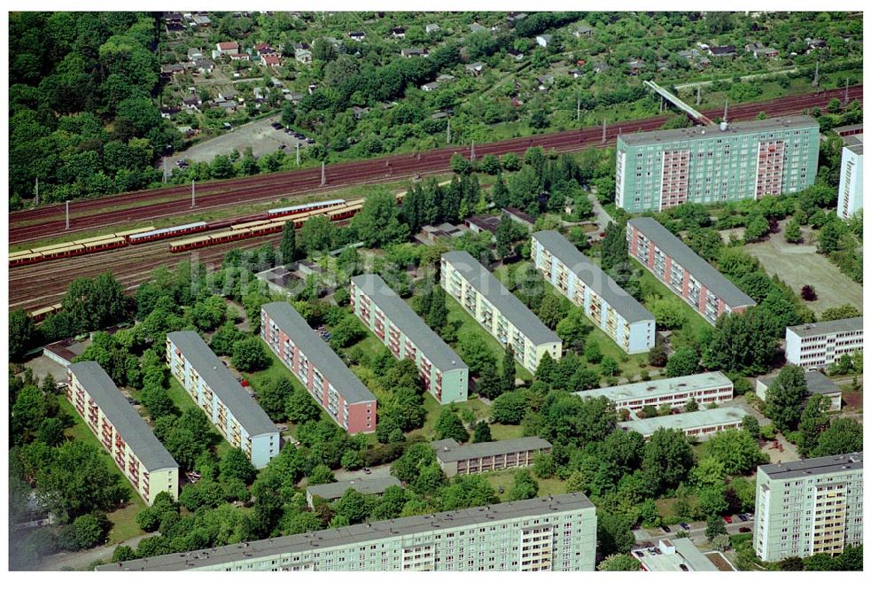 Berlin Lichtenberg von oben - Berlin Lichtenberg, Blick auf die Gebäude der Rosenfelder Ring 65-99, 125-147, 101-123,