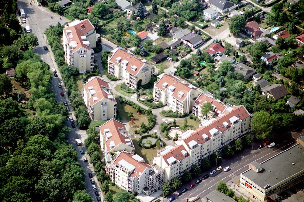 Berlin Lichtenberg aus der Vogelperspektive: Berlin Lichtenberg Blick auf die Wohnneubausiedlung in der Seddiner Str