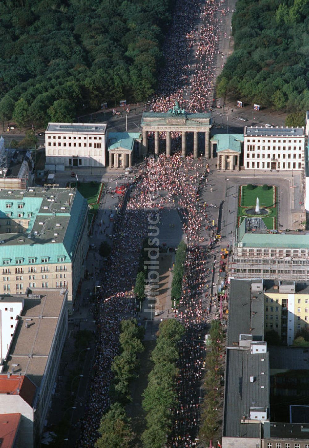 Luftbild Berlin Mitte - Berlin-Marathon