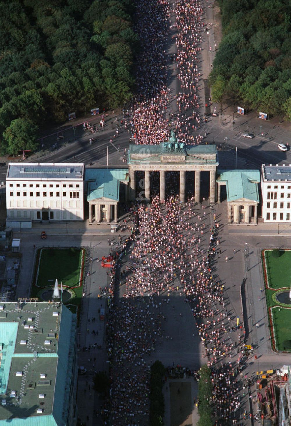 Luftaufnahme Berlin Mitte - Berlin-Marathon